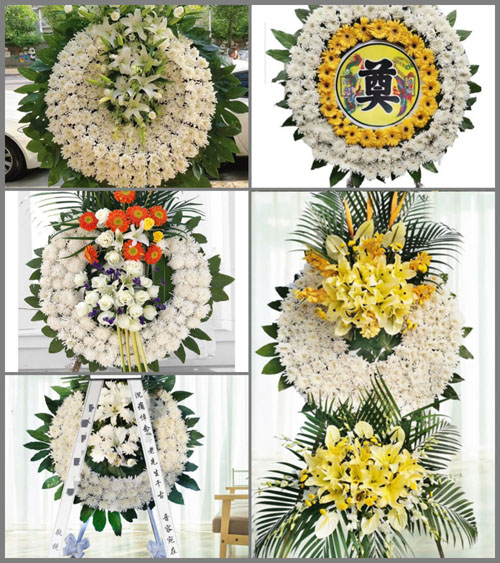 山东青岛胶州市洋河镇窑洼村花圈速递